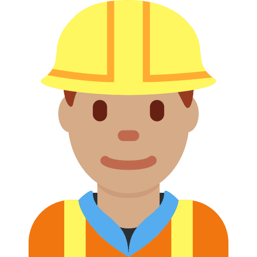 Man Construction Worker: Medium Skin Tone