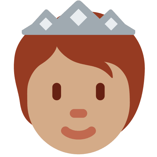 Person with Crown: Medium Skin Tone