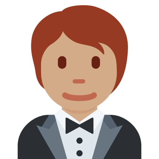 Person in Tuxedo: Medium Skin Tone