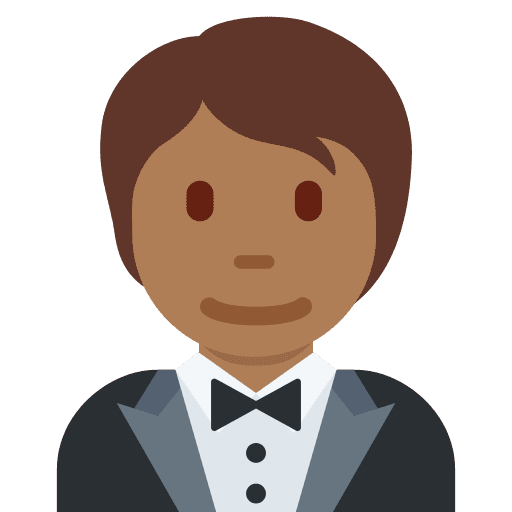 Person in Tuxedo: Medium-dark Skin Tone