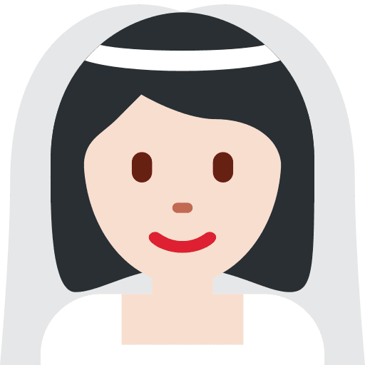 Woman with Veil: Light Skin Tone