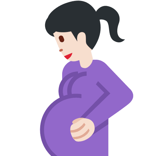Pregnant Woman: Light Skin Tone