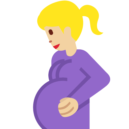 Pregnant Woman: Medium-light Skin Tone