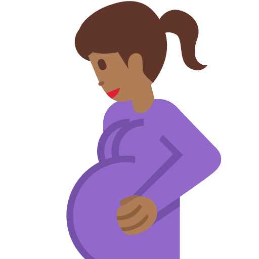 Pregnant Woman: Medium-dark Skin Tone