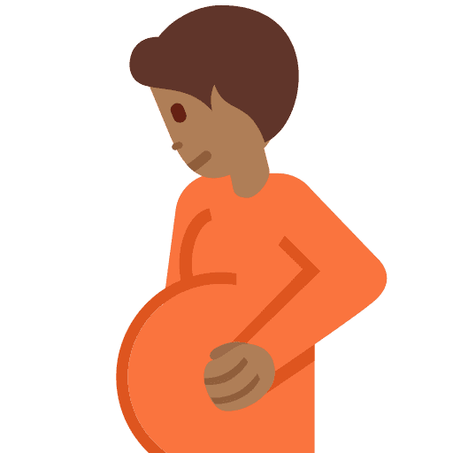 Pregnant Person: Medium-dark Skin Tone