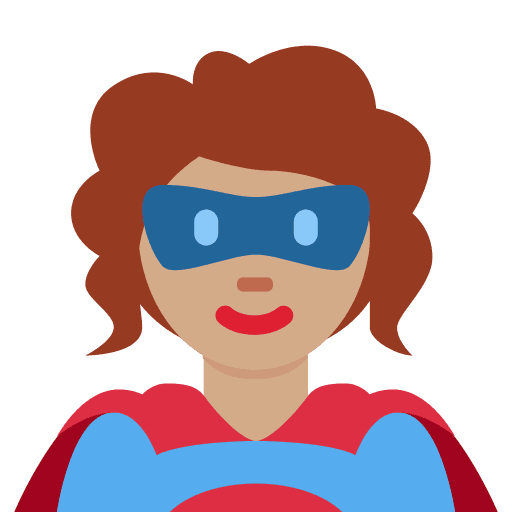 Woman Superhero: Medium Skin Tone