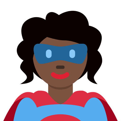 Woman Superhero: Dark Skin Tone