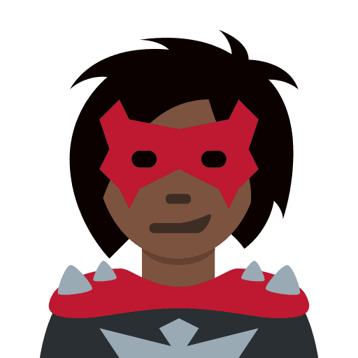 Woman Supervillain: Dark Skin Tone