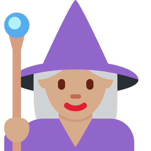 Woman Mage: Medium Skin Tone