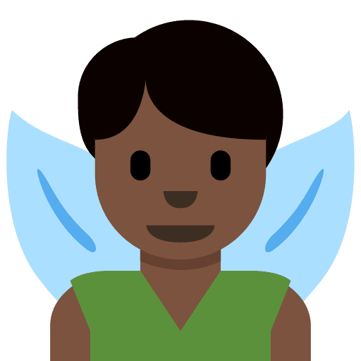 Man Fairy: Dark Skin Tone