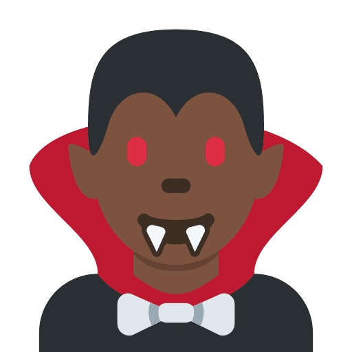 Man Vampire: Dark Skin Tone