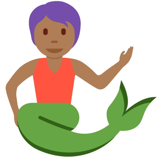 Merperson: Medium-dark Skin Tone