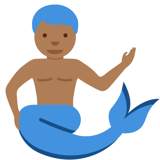 Merman: Medium-dark Skin Tone