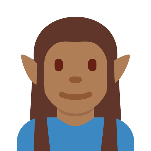 Man Elf: Medium-dark Skin Tone