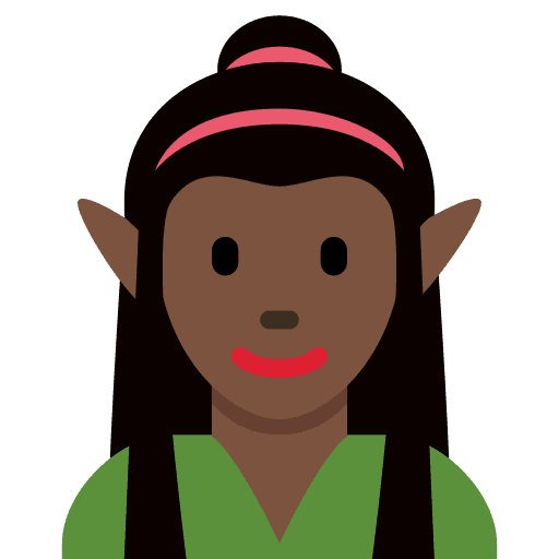 Woman Elf: Dark Skin Tone