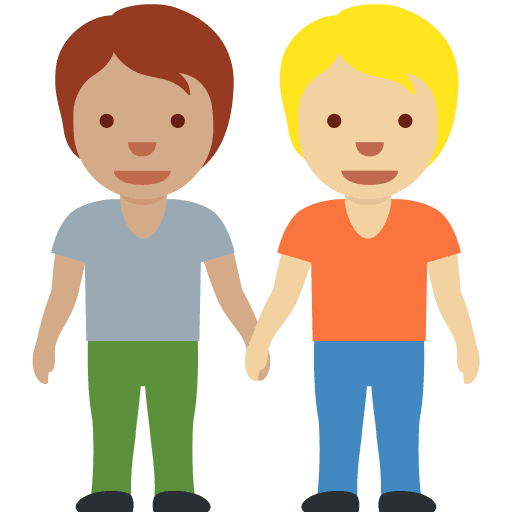 People Holding Hands: Medium Skin Tone, Medium-light Skin Tone