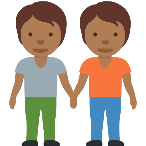 People Holding Hands: Medium-dark Skin Tone