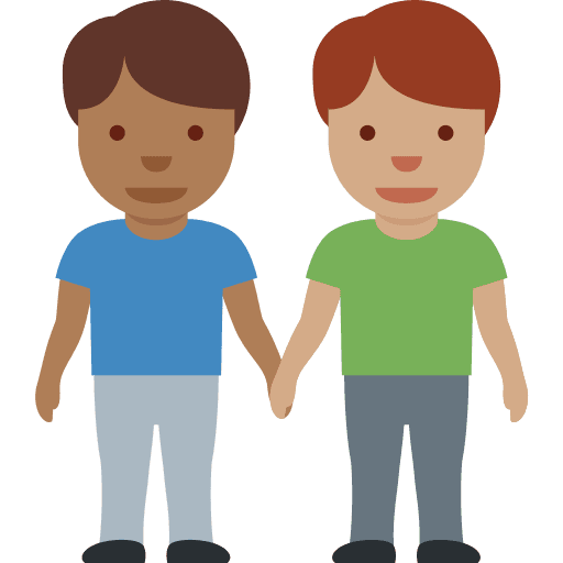 Men Holding Hands: Medium-dark Skin Tone, Medium Skin Tone