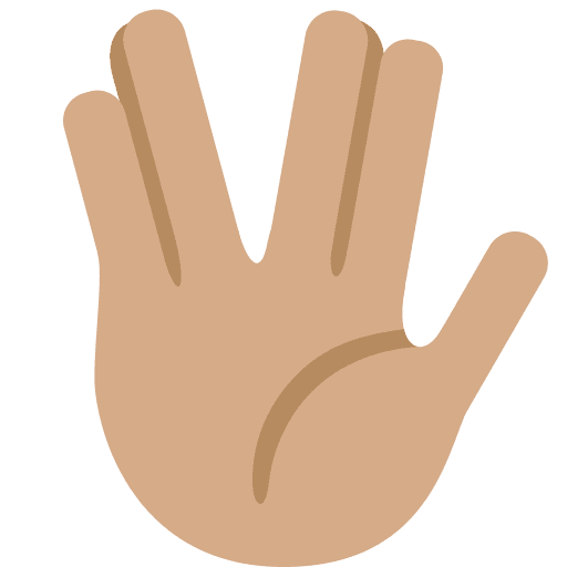 Vulcan Salute: Medium Skin Tone