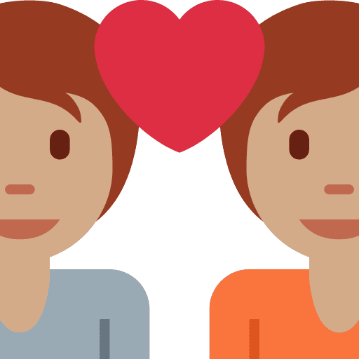 Couple with Heart: Medium Skin Tone