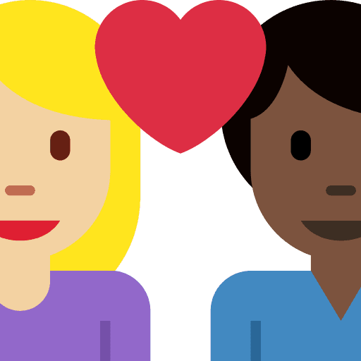 Couple with Heart: Woman, Man, Medium-light Skin Tone, Dark Skin Tone