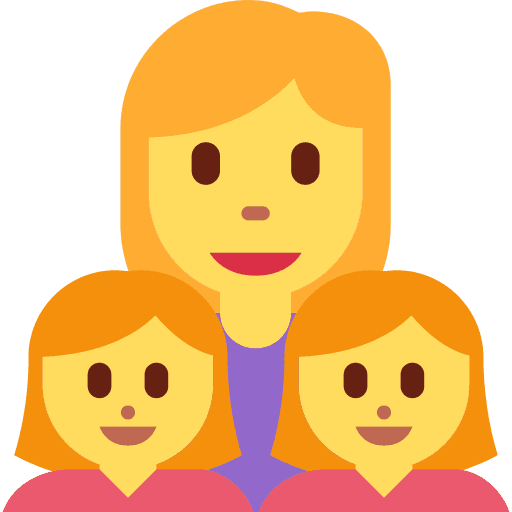 Family: Woman, Girl, Girl