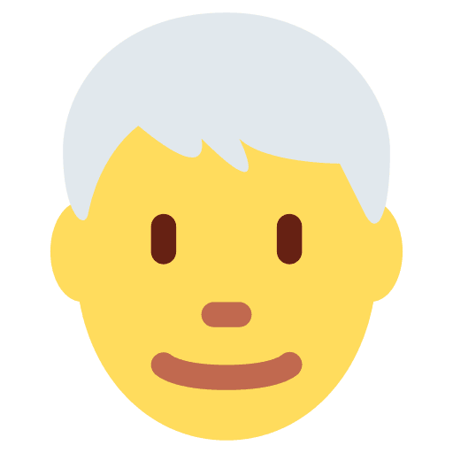 Man: White Hair