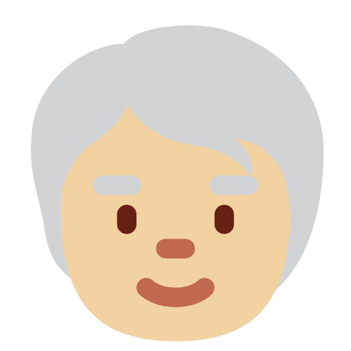 Older Person: Medium-light Skin Tone