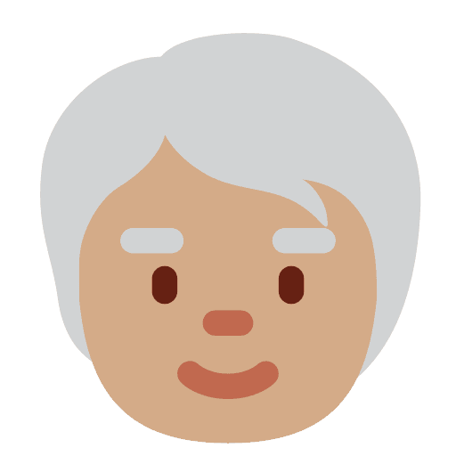 Older Person: Medium Skin Tone