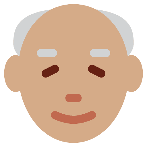 Old Man: Medium Skin Tone