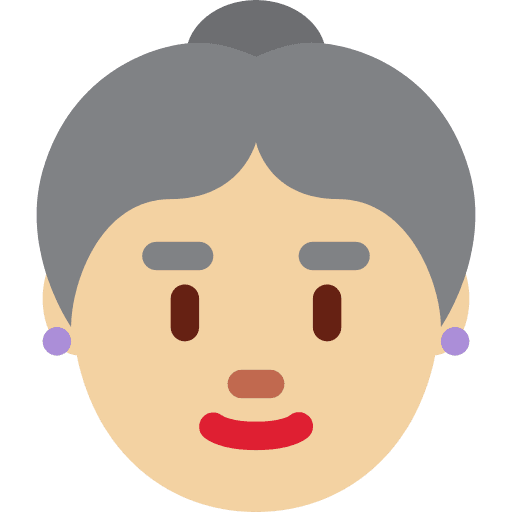 Old Woman: Medium-light Skin Tone