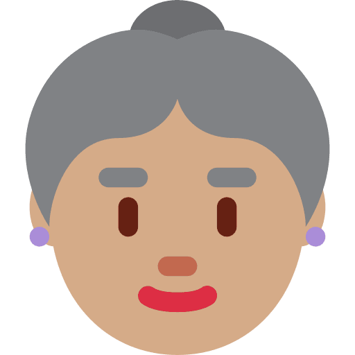 Old Woman: Medium Skin Tone