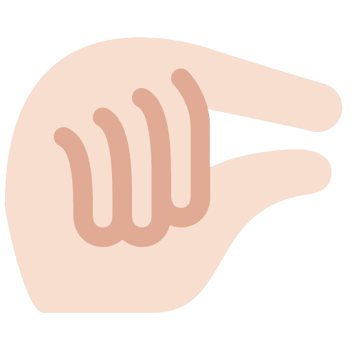 Pinching Hand: Light Skin Tone
