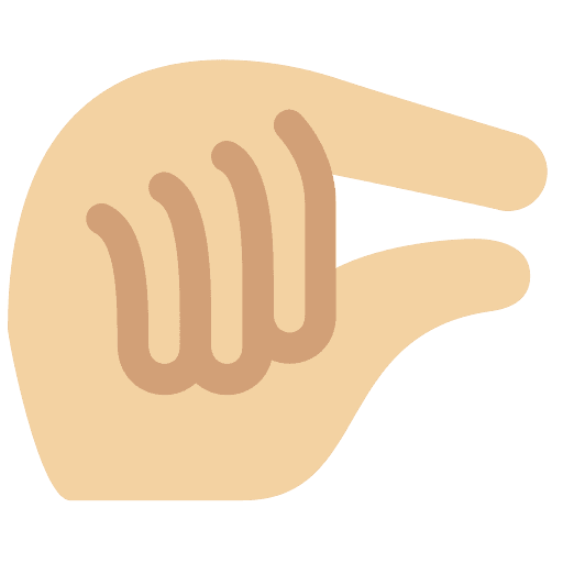 Pinching Hand: Medium-light Skin Tone