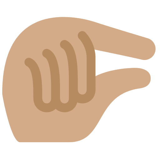 Pinching Hand: Medium Skin Tone