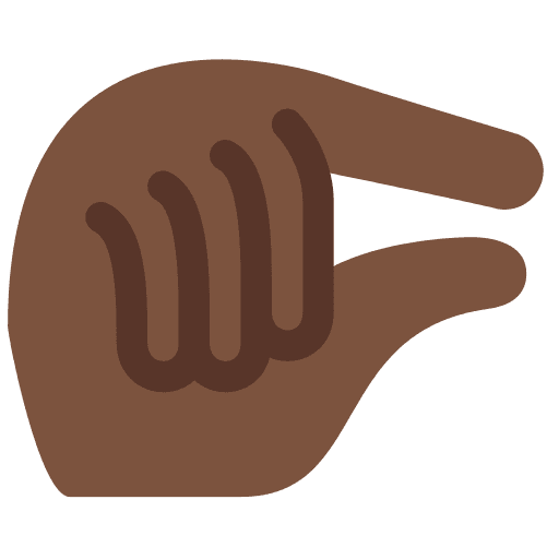 Pinching Hand: Dark Skin Tone