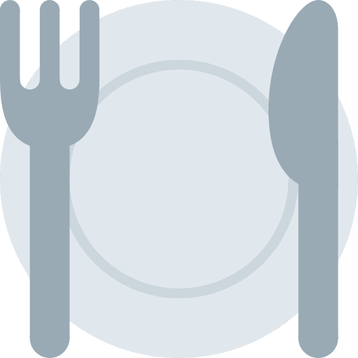 Fork and Knife with Plate