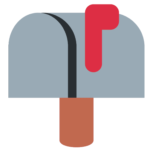 Closed Mailbox with Raised Flag