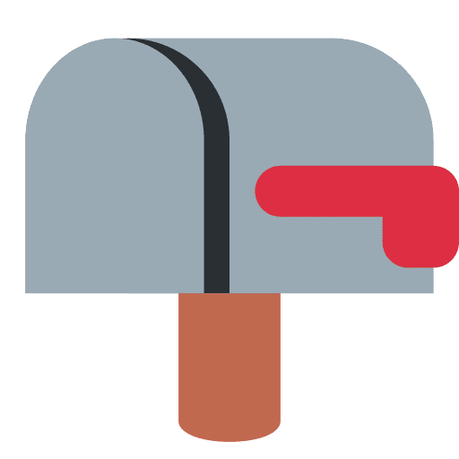 Closed Mailbox with Lowered Flag