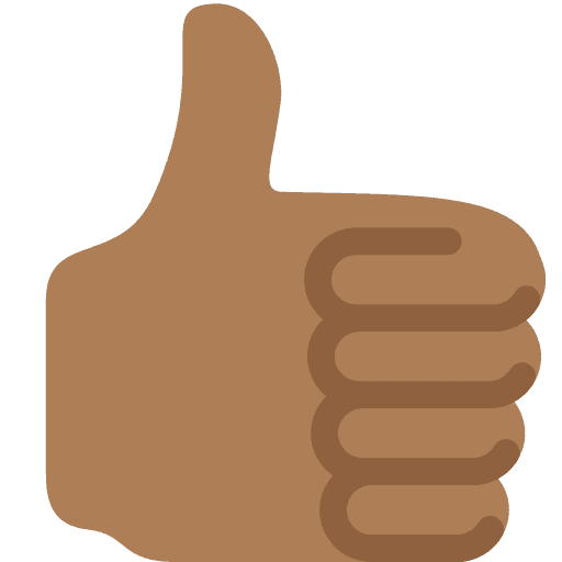 Thumbs Up: Medium-dark Skin Tone