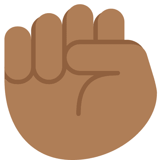 Raised Fist: Medium-dark Skin Tone