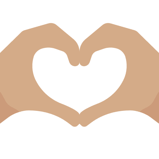 Heart Hands: Medium Skin Tone