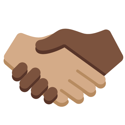 Handshake: Medium Skin Tone, Dark Skin Tone