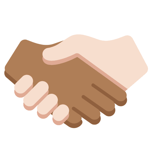 Handshake: Medium-dark Skin Tone, Light Skin Tone