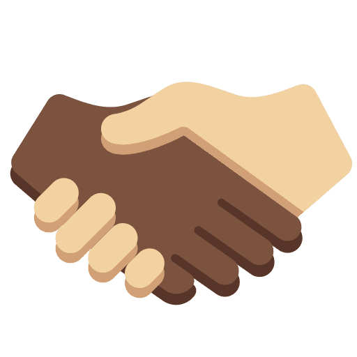 Handshake: Dark Skin Tone, Medium-light Skin Tone