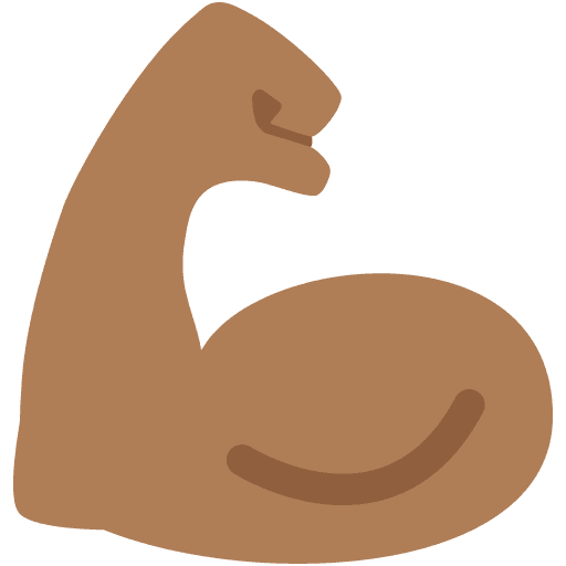 Flexed Biceps: Medium-dark Skin Tone