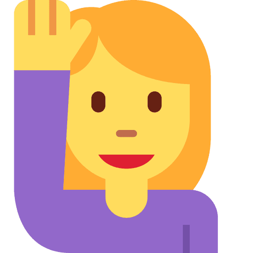 Woman Raising Hand