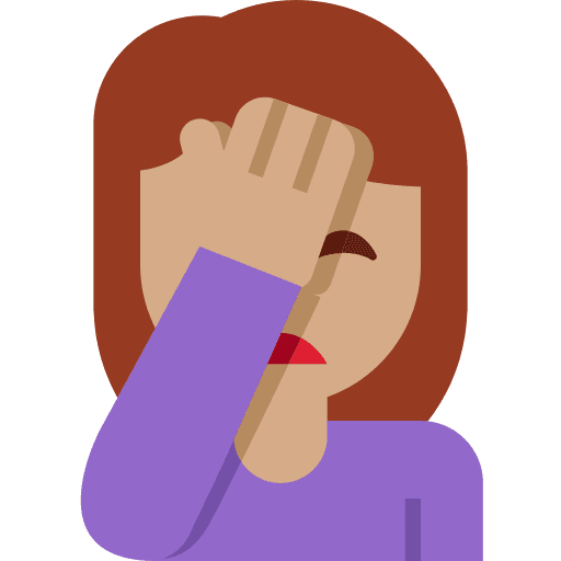 Woman Facepalming: Medium Skin Tone