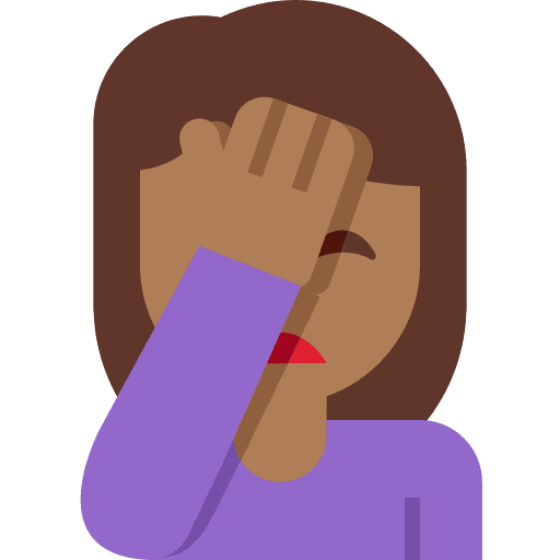 Woman Facepalming: Medium-dark Skin Tone