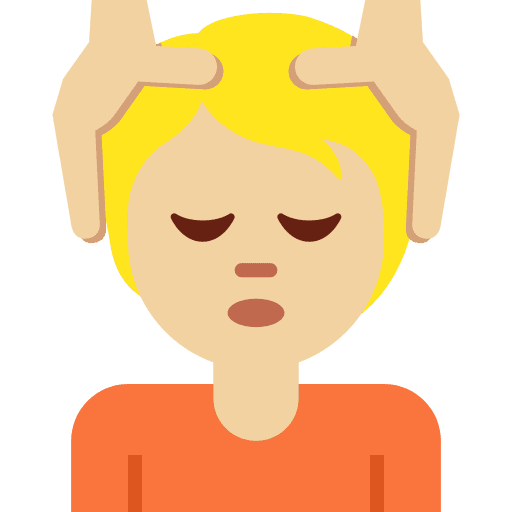 Person Getting Massage: Medium-light Skin Tone